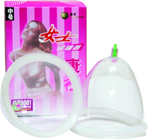 Agrandamiento de las mamas 2 tazas Kangzhu medio y masaje ventosas Set