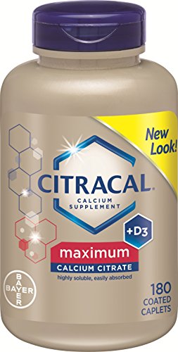 Máximo de Citracal cápsulas con vitamina D3, frasco de 180 cápsulas