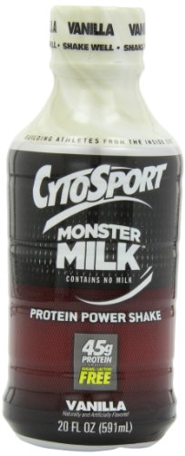 CytoSport Monster batido listo para tomar proteína energía, vainilla, 20 onzas, paquete de 12