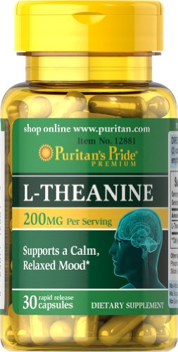 Pride L-teanina de Puritan 200 mg-30 cápsulas