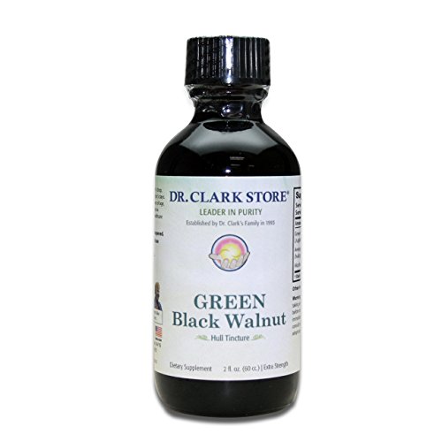 El Dr. Clark Tienda Black Walnut Hull 2 onzas de tintura Extra fuerte - 2 oz (1 botella)