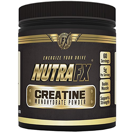 Nutrafx monohidrato de creatina polvo 300g (micronizado) ganar seria masa muscular hasta polvo Pre entrenamiento