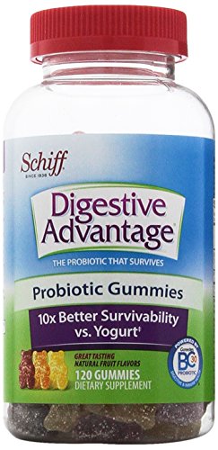 Digestivo de Schiff ventaja probiótico gomitas, cuenta 120