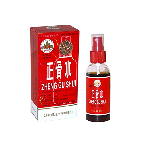 Zheng Gu Shui externo loción analgésica en botella de Spray