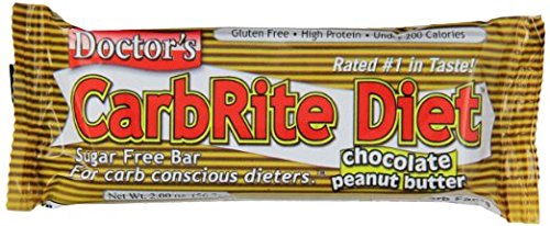 CarbRite dieta azúcar doctor libre de la barra, mantequilla de maní de Chocolate, barras de 2 onzas, 12-cuenta