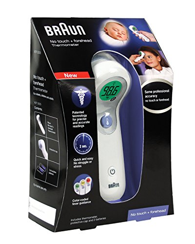 Braun NTF3000US Braun No Touch Plus termómetro de frente, 6,4 onzas
