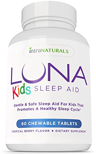 LUNA de los cabritos (60 Tabs) - inductor del sueño Natural #1 para los niños adultos 4 + y sensibles - Píldora herbaria, suave y seguro para dormir (hecha con melatonina, valeriana, manzanilla, bálsamo de limón y más) - garantía de por vida