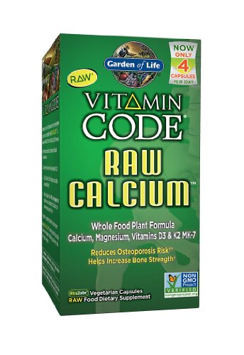 Jardín de vida vitamina código calcio crudo, 120 cápsulas