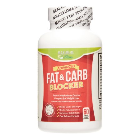 Maximum Slim grasa y Bloqueador de carbohidratos, 60 Ct