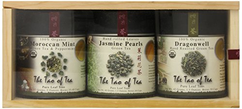El Tao de té verde té Sampler, cuenta de 3 puede