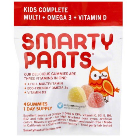 Smarty Pants de multivitaminas - completos - Gummy - Niños 0.46 OZ (paquete de 15)