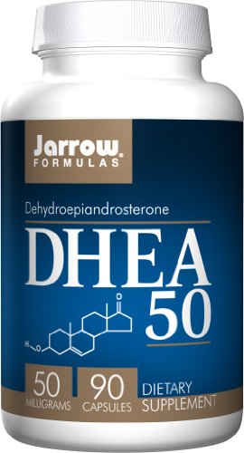 Jarrow Formulas DHEA (dehidroepiandrosterona), 50mg, 90 cápsulas (paquete de 2)