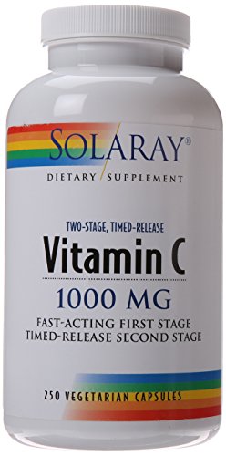 Solaray C Two-Stage Timed Release suplemento, 1000mg, 250 cuenta