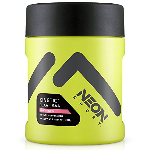 Neon Sport Kinitic Bcaa y Saa aminoácidos suplemento, limón Berry, cuenta 30