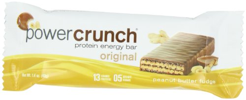 Energía Crunch proteína, mantequilla de maní dulce de mantequilla, Fudge 1,4 onzas Bar (Pack de 12)