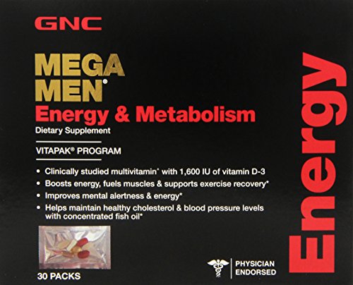 GNC Mega Men energía y metabolismo cápsulas, cuenta 30