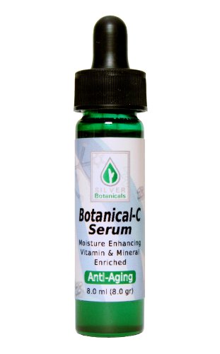 Botánico-C Serum, Serum de vitamina C con oro coloidal y aceites esenciales puros (0,25 onzas con gotero)