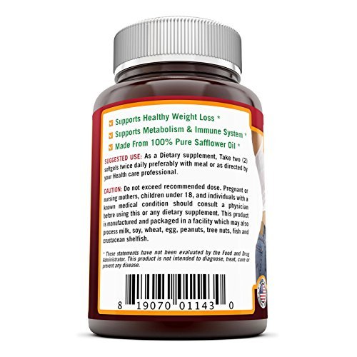 Nutri Essentials conjugan ácido linoleico (CLA) 1000 mg 120 cápsulas