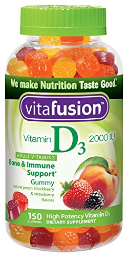 Vitafusion vitamina D3 gomoso, variados sabores, cuenta 150 (envases y sabores pueden variar)