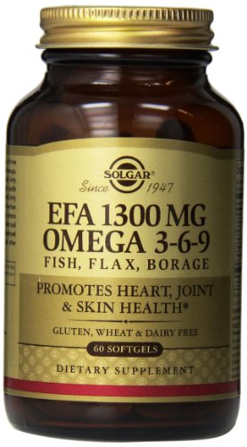 Solgar EFA Omega 3-6-9 suplemento, mg 1300, cuenta 60