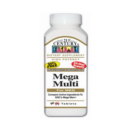 21st Century Mega Multi vitamina para los hombres tabletas - 90 Ea