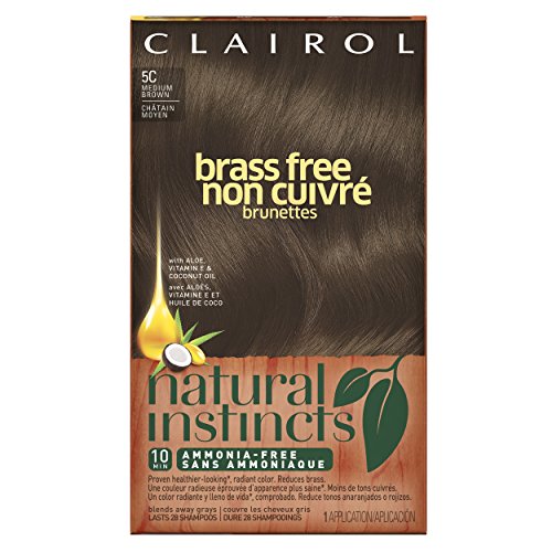 Clairol Natural instintos latón C 5 libre medio marrón Kit (paquete de 3)