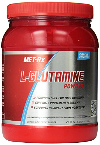 MET-Rx L-glutamina polvo de suplemento de dieta, 2,2 libras 1000 gramos
