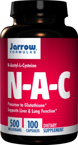 Jarrow Formulas N-A-C (N-Acetyl-L-cisteína), apoya el hígado y la función pulmonar, 500 mg, 100 cápsulas