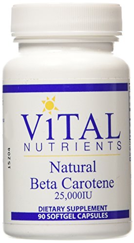 Nutrientes vitales suplemento Natural de Beta caroteno, 90 cuenta