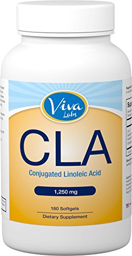 Viva laboratorios fuerza adicional CLA, el mejor acelerador de metabolismo, 1250 mg 180 cápsulas