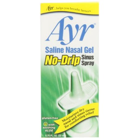 Paquete de 4 - Ayr Saline Nasal Gel anti-goteo sinusal spray 075 oz Cada