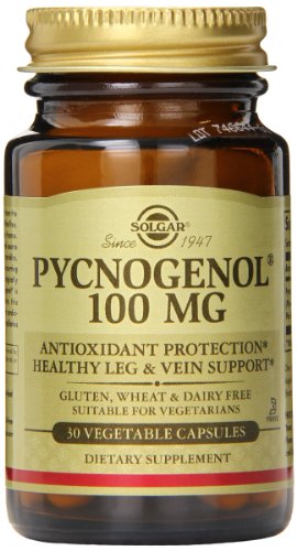 Cápsulas vegetales de Solgar Pycnogenol, 100 Mg, 30 cuenta