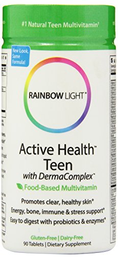 Arco iris luz salud activo multivitamínico adolescentes, 90 tabletas