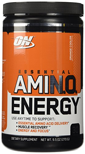 Óptima nutrición - energía Amino esencial - refrigerador de naranja, polvo de 270 g