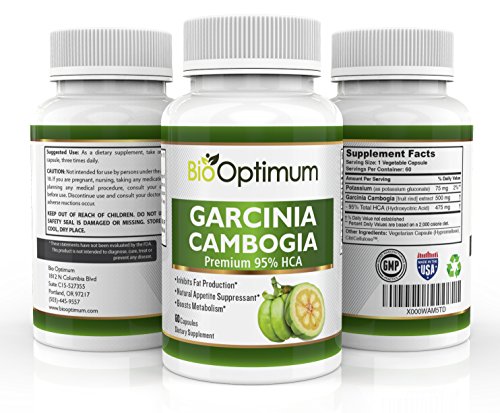 Garcinia Cambogia extracto - Premium HCA supresor del apetito - seguro, suplemento para bajar de peso Natural - inhibe la producción grasa - aumenta metabolismo