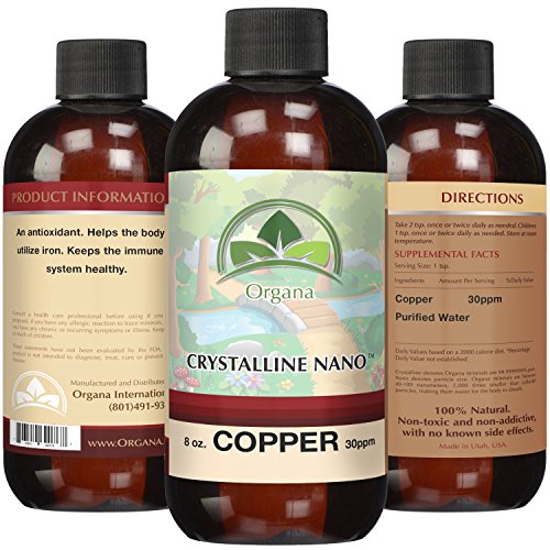 El mejor Nano cobre coloidal - 30 PPM de cobre coloidal - Colloidal Minerals-líquido cobre coloidal