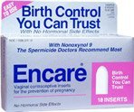 Encare Vaginal anticonceptivo insertos, cuenta 18 (paquete de 3)