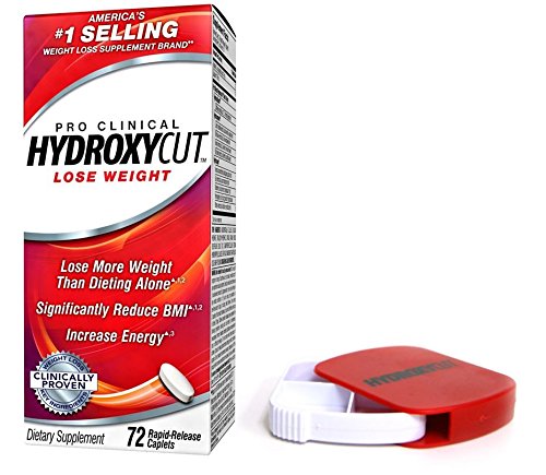 Hydroxycut Pro clínica 72ct peso pérdida píldoras (ct 72 w / organizador de píldora)
