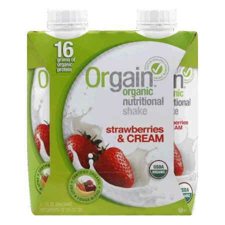  Fresas y crema Organic Nutritional Shake 44 FO (Pack de 3)
