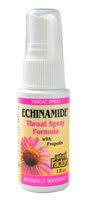 Factores naturales - fórmula de Spray de garganta Echinamide - calmante de alivio de la garganta, 1 onza líquida