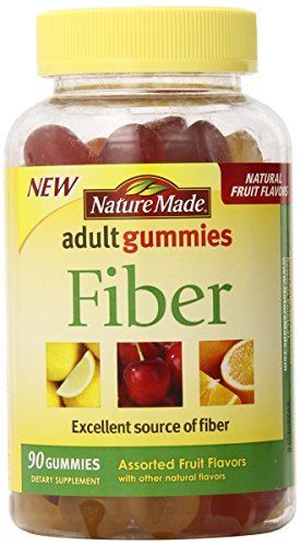 Naturaleza hecha fibra Gummies adultos, cuenta 90