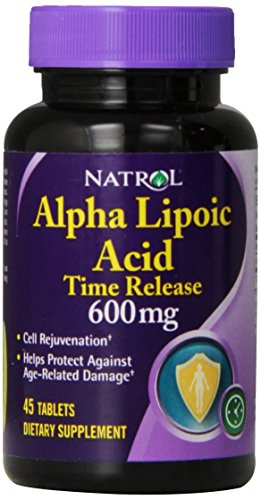 Natrol alfa lipoico Tr 600mg tabletas, cuenta 45