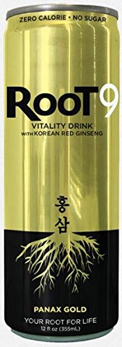 8 pack - Root9 vitalidad bebida - Panax oro - 12oz.