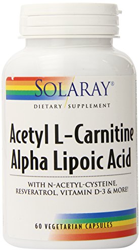 Solaray acetil L-carnitina y Ala suplemento, cuenta 60