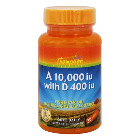 Thompson - Vitamina A 10.000 UI de vitamina D 400 UI - 30 Cápsulas Blandas