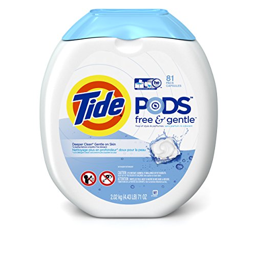 Marea de vainas libres y suave lavadero detergente Pacs 81-carga