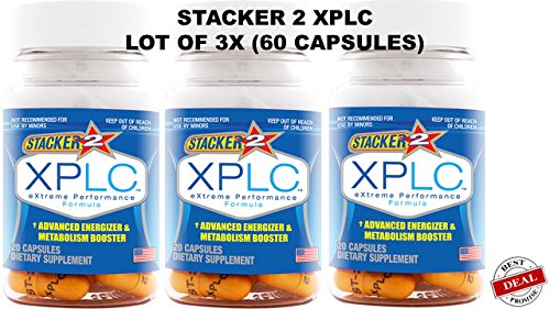 3 botellas de Stacker 2 XPLC rendimiento fórmula
