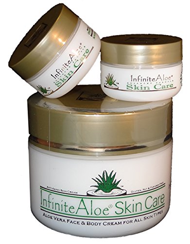 INFINITO ALOE cuidado de la piel - ORIGINAL - (1-8oz jar) + (2-0.5oz frascos)