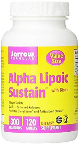 Jarrow Formulas alfa lipoico sostienen, apoya la Salud Cardiovascular, 300 mg, 120 mantener fichas