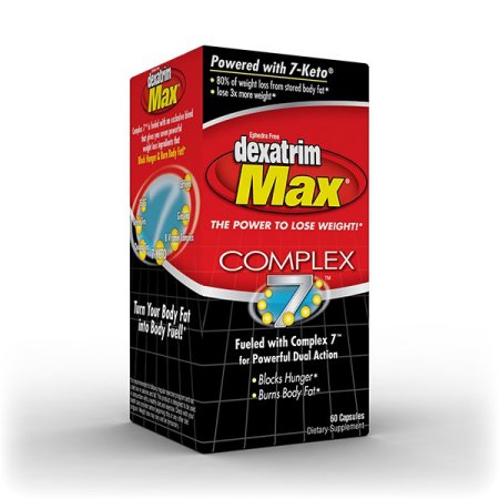 Dexatrim Max Complejo de 7 cápsulas de suplementos dietéticos 60 Cápsulas